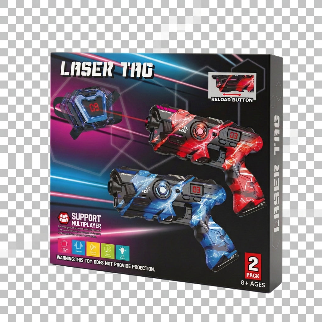 NOVA COMBAT Infrared Laser Tag Set — 2 or 4 Players